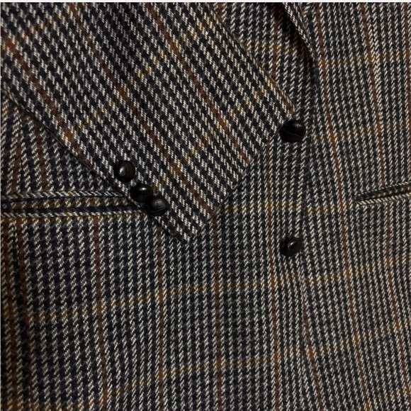 VTG Wool Blazer Houndstooth Men’s 40R Sport Jacket Fits Women M/L Ivy League - Picture 3 of 11